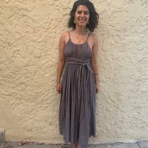 Electric Feathers Lavender Maxi Rope Dress